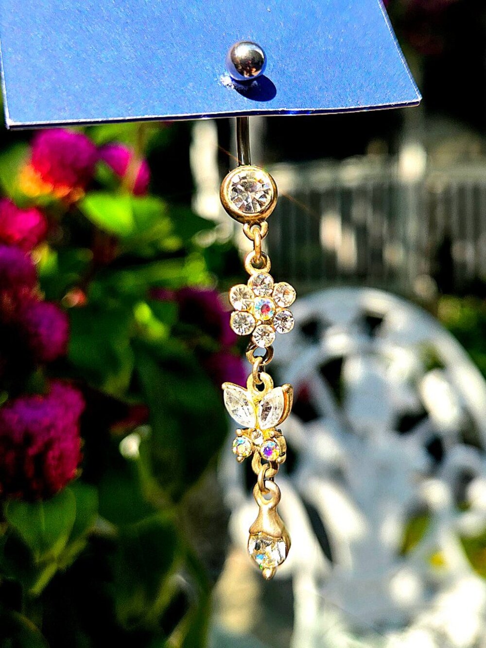 Dangle belly ring